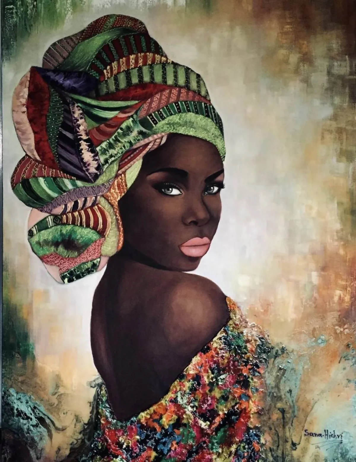 لوحة من إبداع سناء هيشري