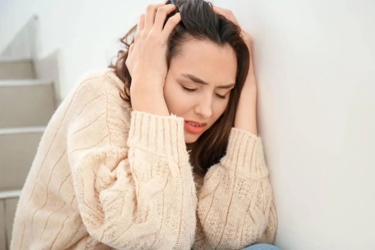 صورة لحامل..مكتئبة