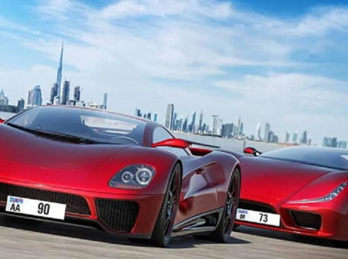  الرقمان  AA90وM73. الصورة من هيئة طرق ومواصلات دبي