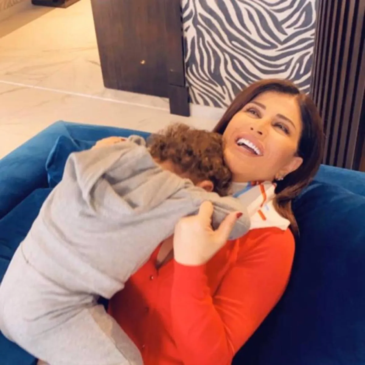 جومانا مراد مع ابنها - الصورة من صفحتها على " انستغرام "