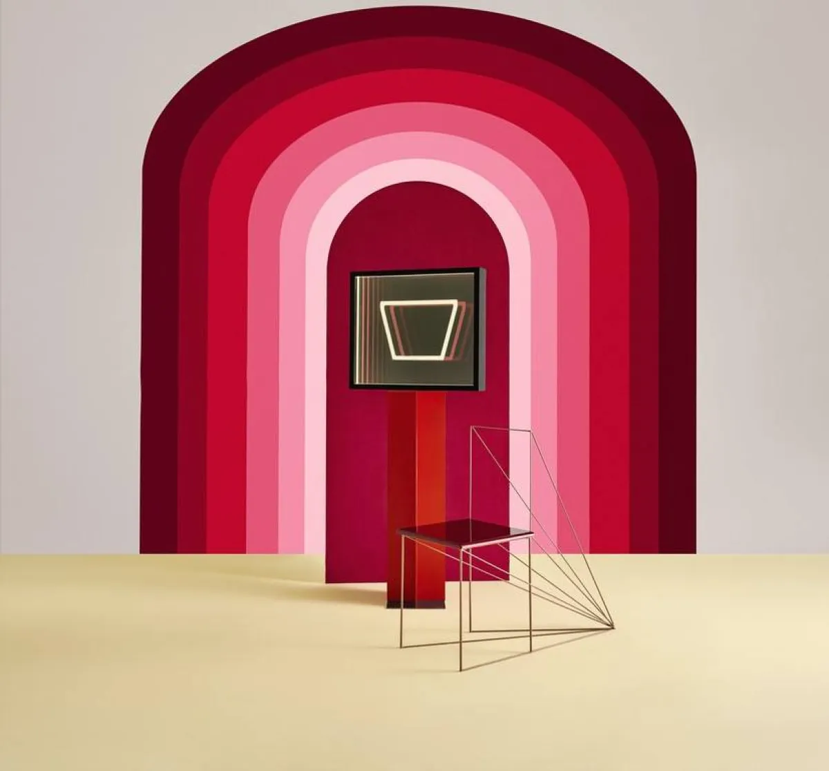 الصورة من مجموعة "أفكار تتشكّل" للأثاث الفنّي