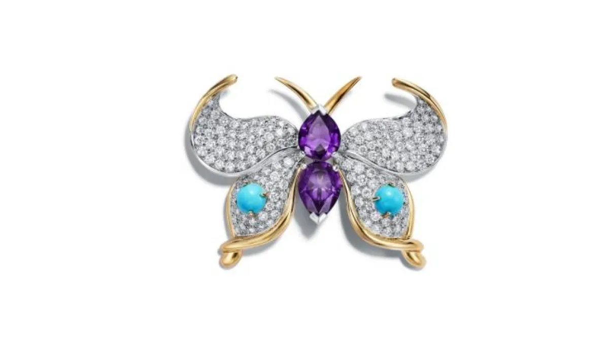 بروش ذهب على شكل فراشة من تيفاني آند كو Tiffany & Co