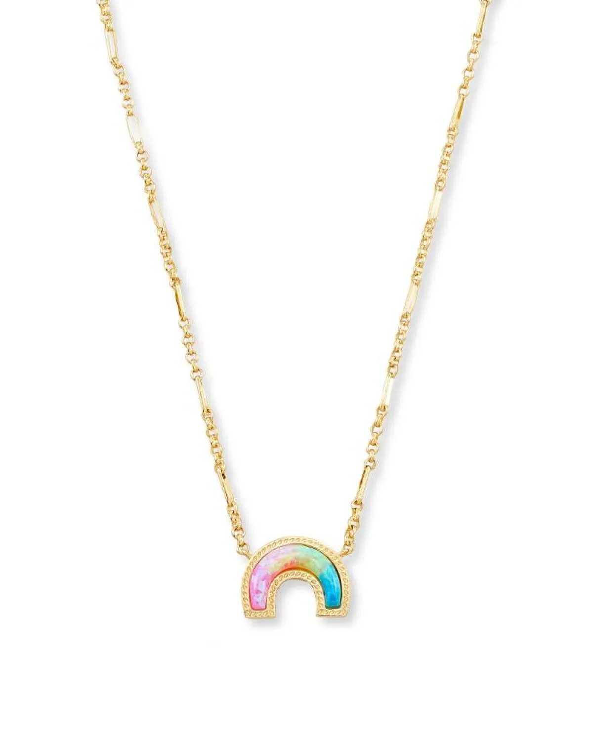 قلادة ذهبية قوس قزح من Kendra Scott  