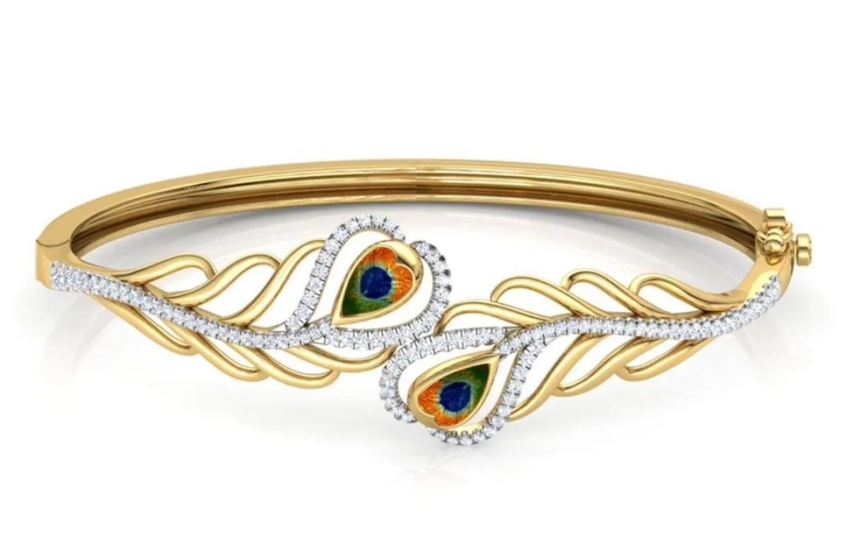 سوار الماس الطاووس من Caratlane 