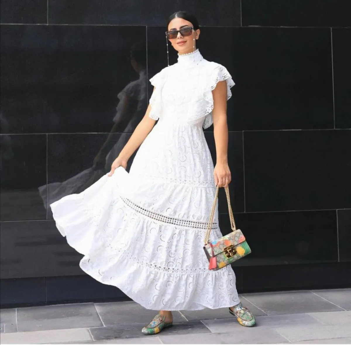 إطلالات باللون الأبيض من ديما الأسدي