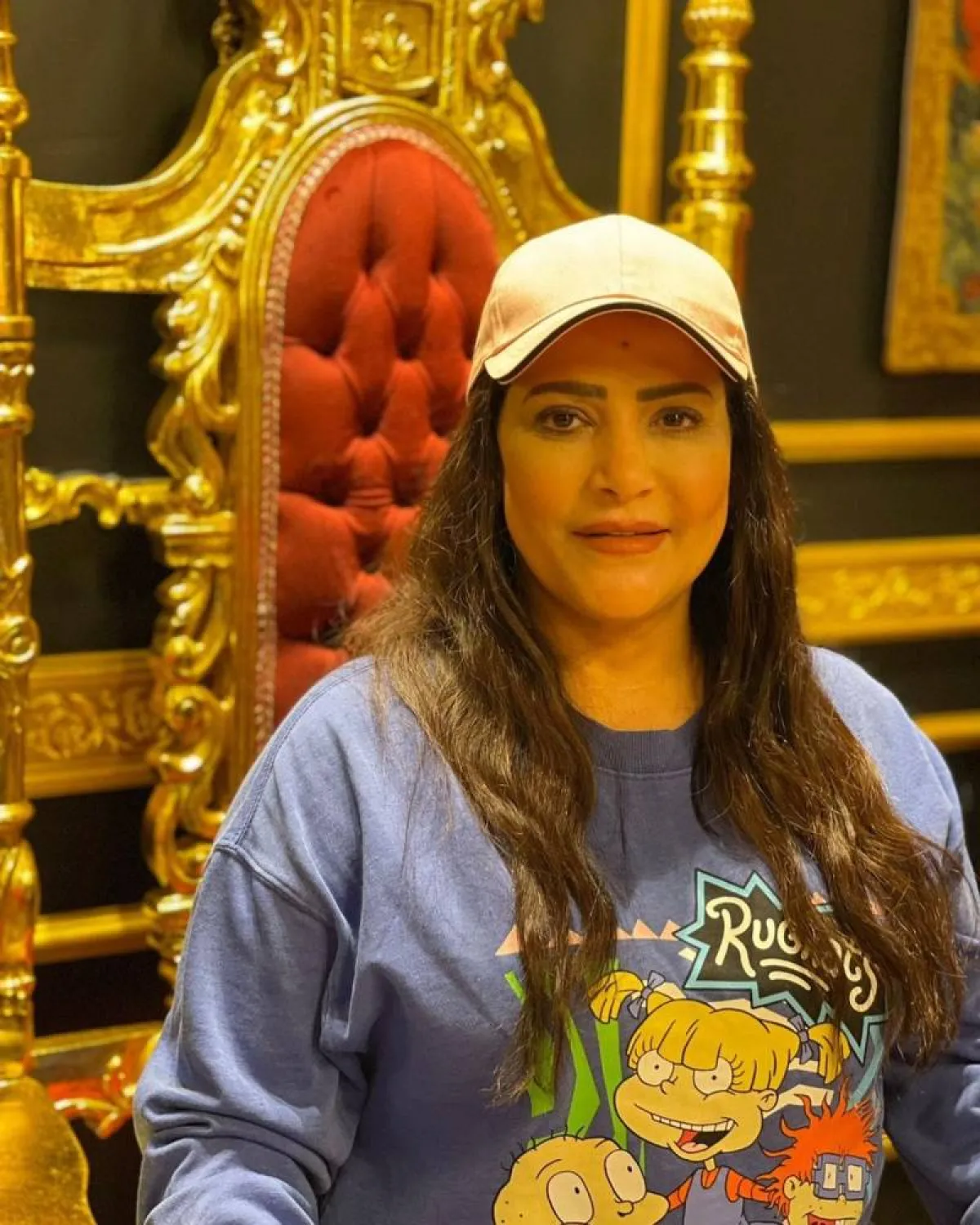 الفنانة بدرية طلبة - صورة من حسابها على موقع " انستغرام "