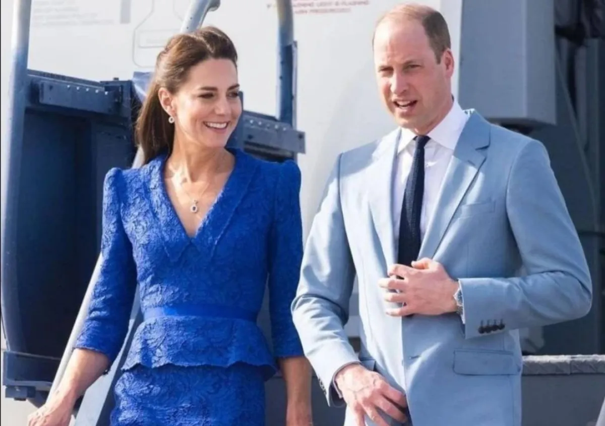 الأمير ويليام وكيت ميدلتون لدى وصولهما إلى بليز- الصورة من حساب Europe Royals على إنستغرام