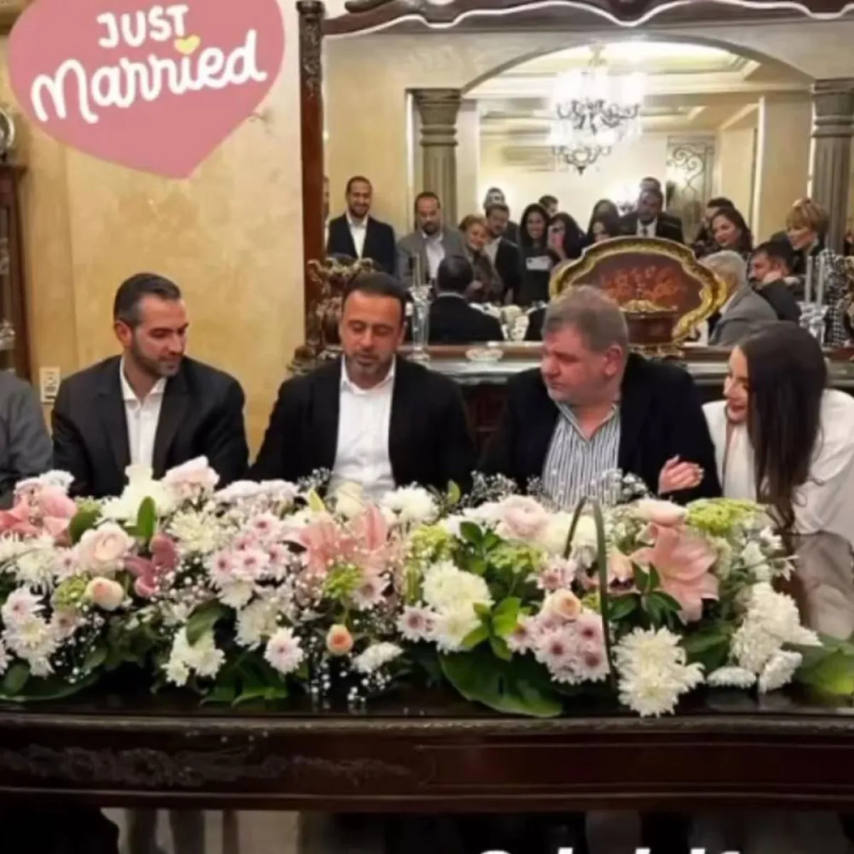 شام الذهبي من حفل عقد قرانها - الصورة من حسابها على انستغرام