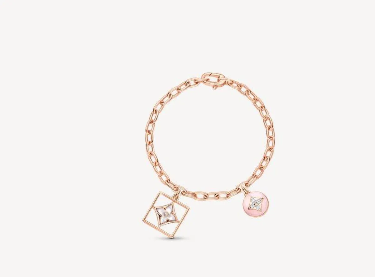 سوار مرصع بحجر الأوبال الوردي من لويس فويتون Louis Vuitton