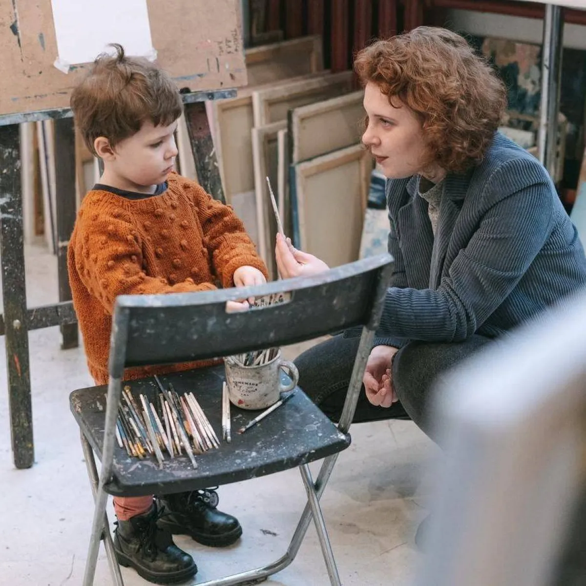 صورة لأم وطفلها