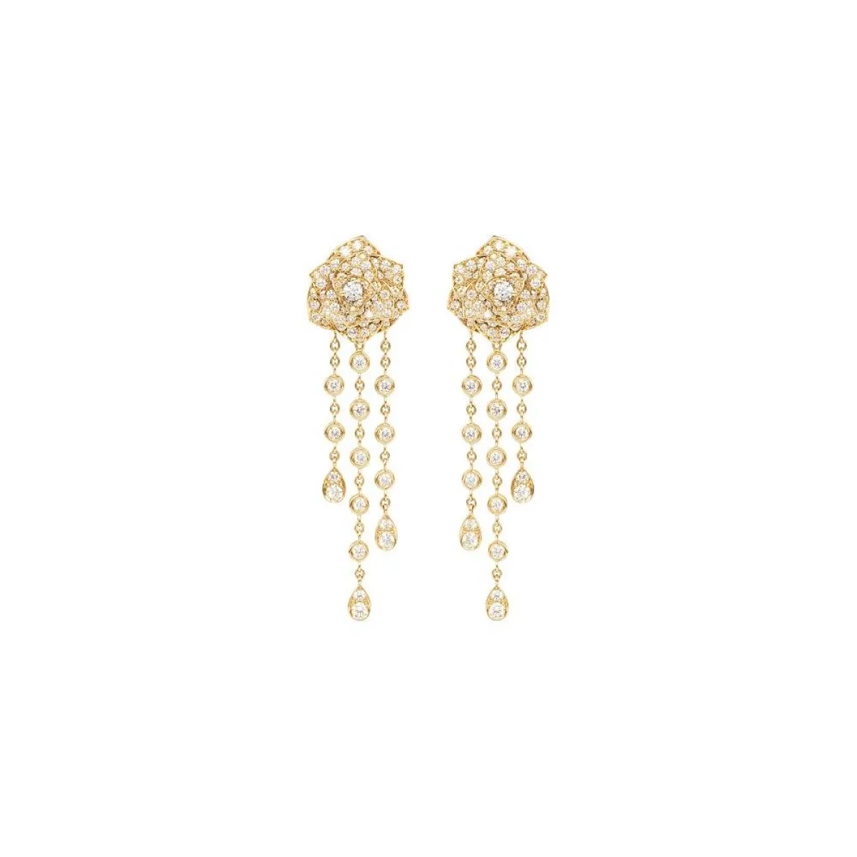 أقراط الوردة من بياجيه Piaget