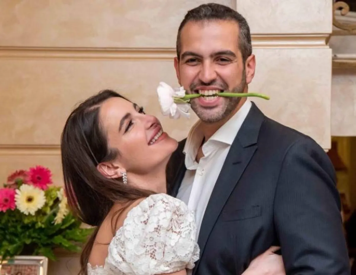 شام الذهبي وزوجها احمد هلال - الصورة من حسابها على انستغرام