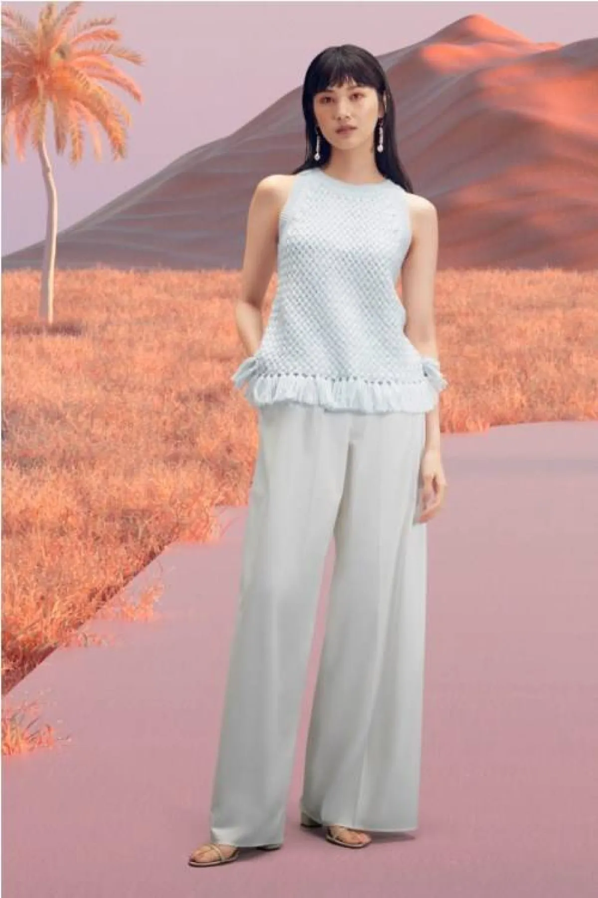 سروال بقصّة الأرجل العريضة من أديام  Adeam