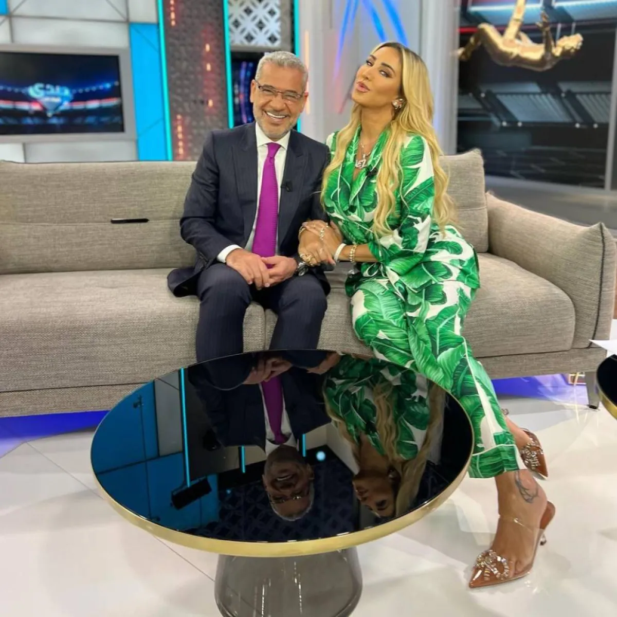 مصطفى الأغا وجويل مردينيان - الصورة من حسابها على انستغرام