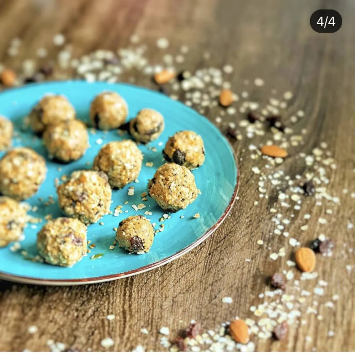 صورة كرات الشوفان بطحين اللوز