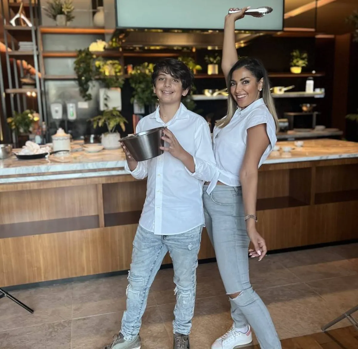 بانا وابنها سعيد