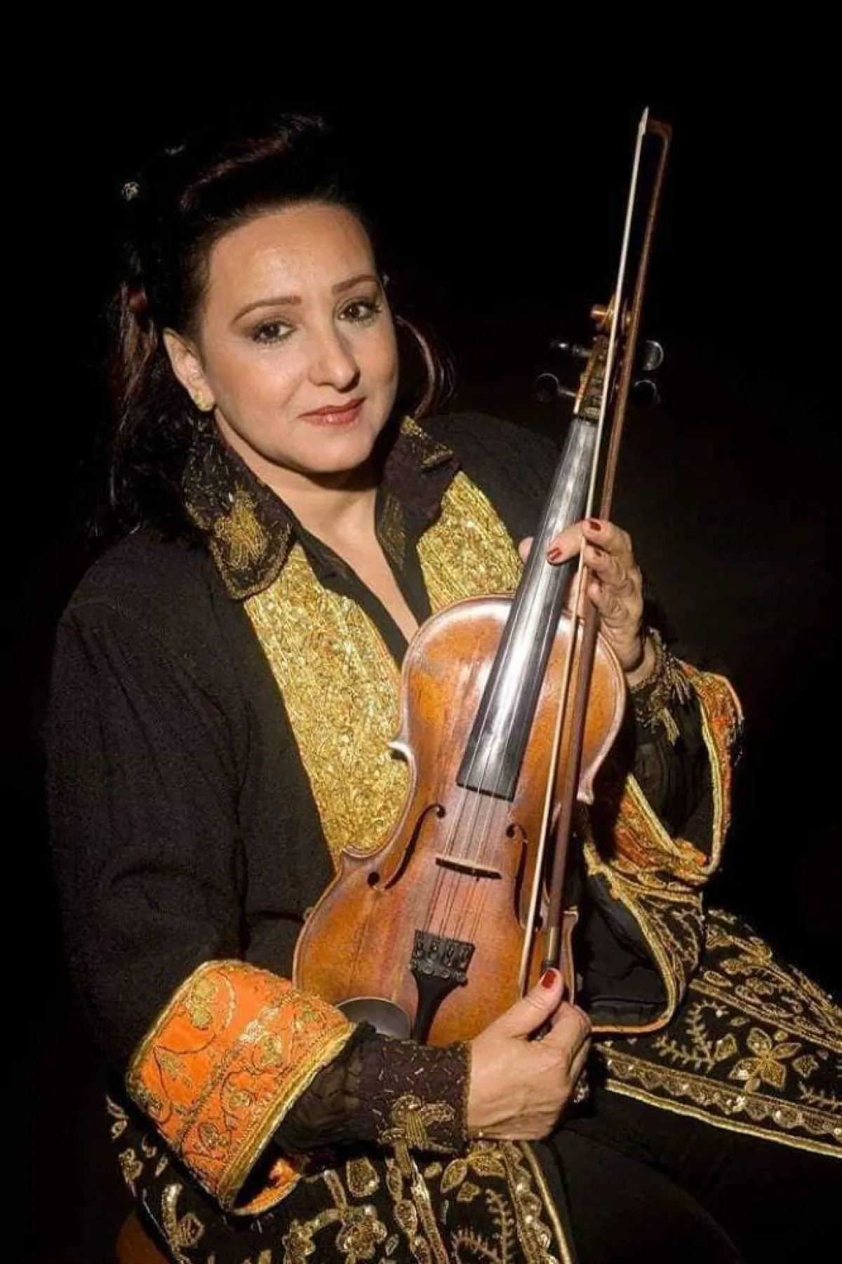 المايسترو امينة الصرارفي الصورة من حساب امينة على الفيس بوك