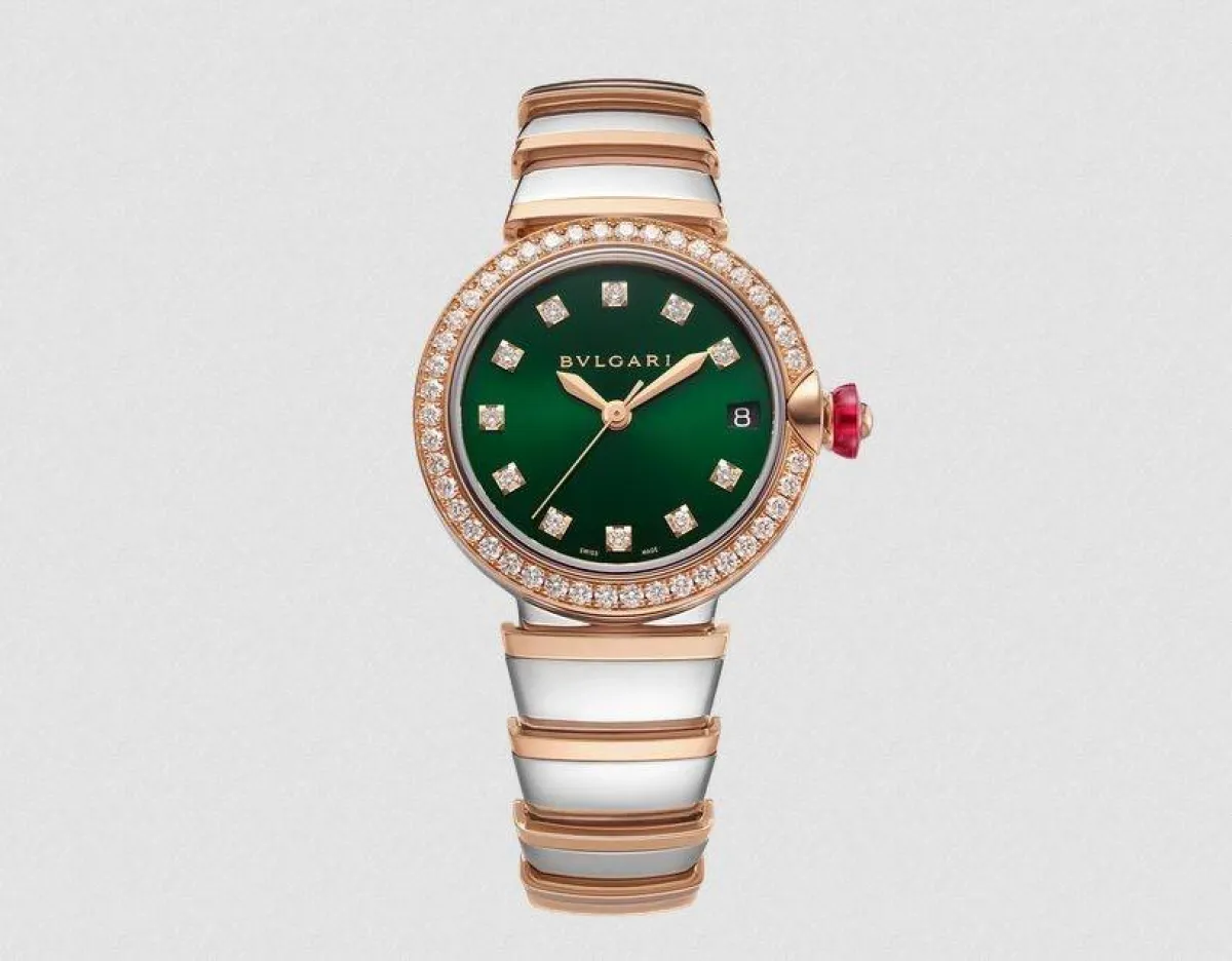 ساعة بحوف الماس من بلغاري Bvlgari