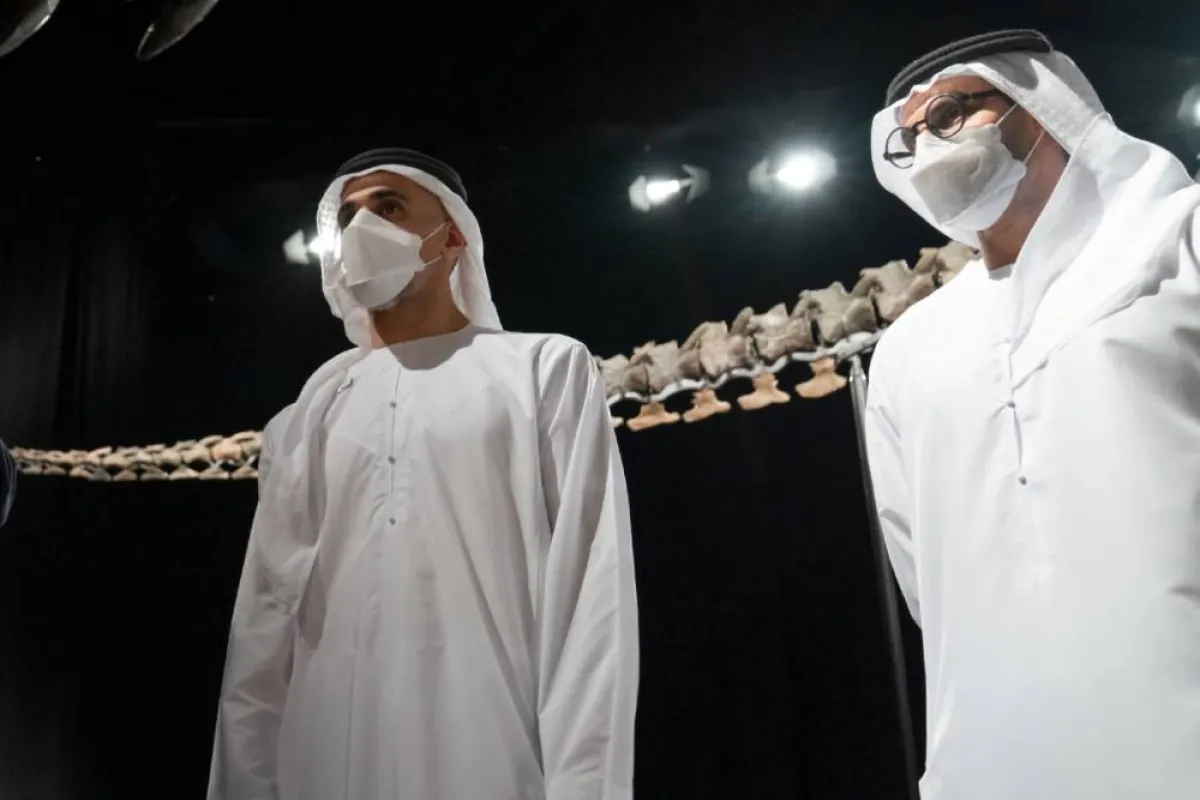 خالد بن محمد بن زايد يطلق مشروع متحف التاريخ الطبيعي بأبوظبي - الصورة من وام