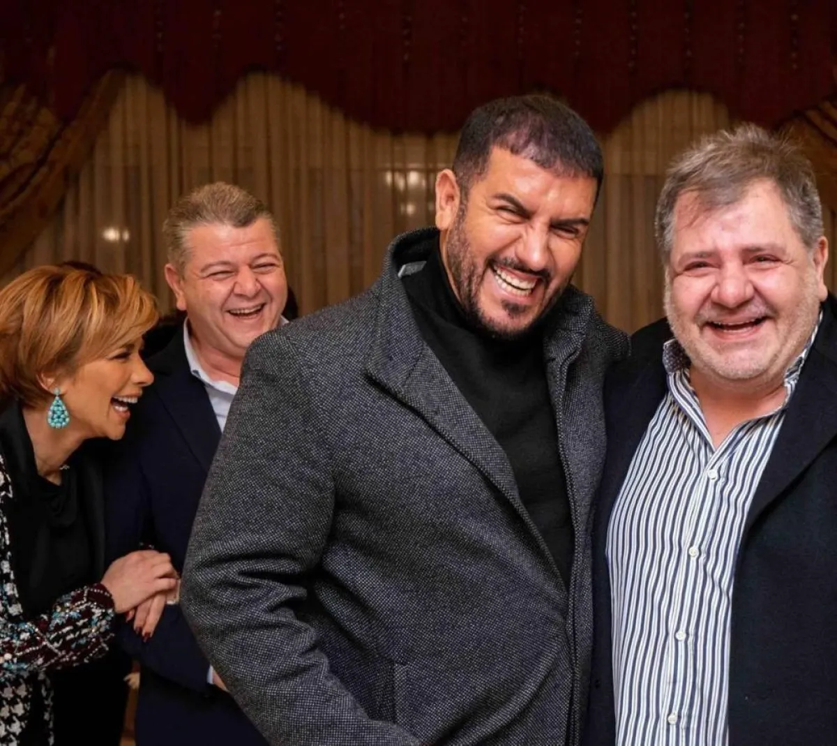 فائق حسن وأيمن الذهبي - الصورة من حساب شام الذهبي على انستغرام