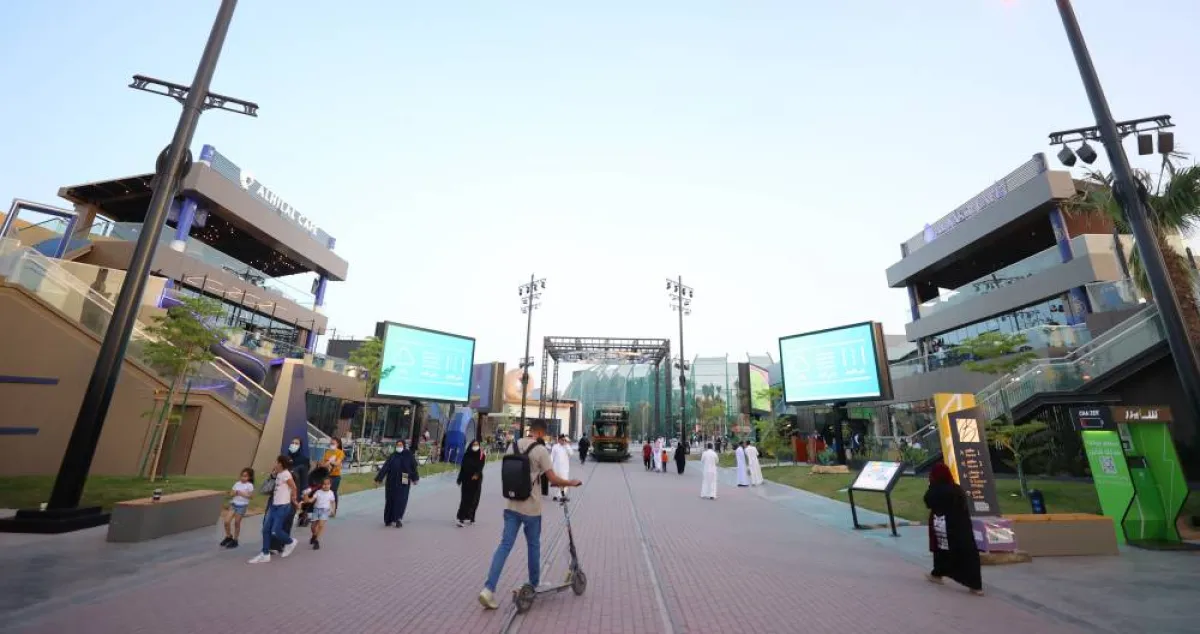 فرحة كبيرة واحتفالات في بوليفارد رياض سيتي بعد تأهل المنتخب السعودي لكأس العالم 2022