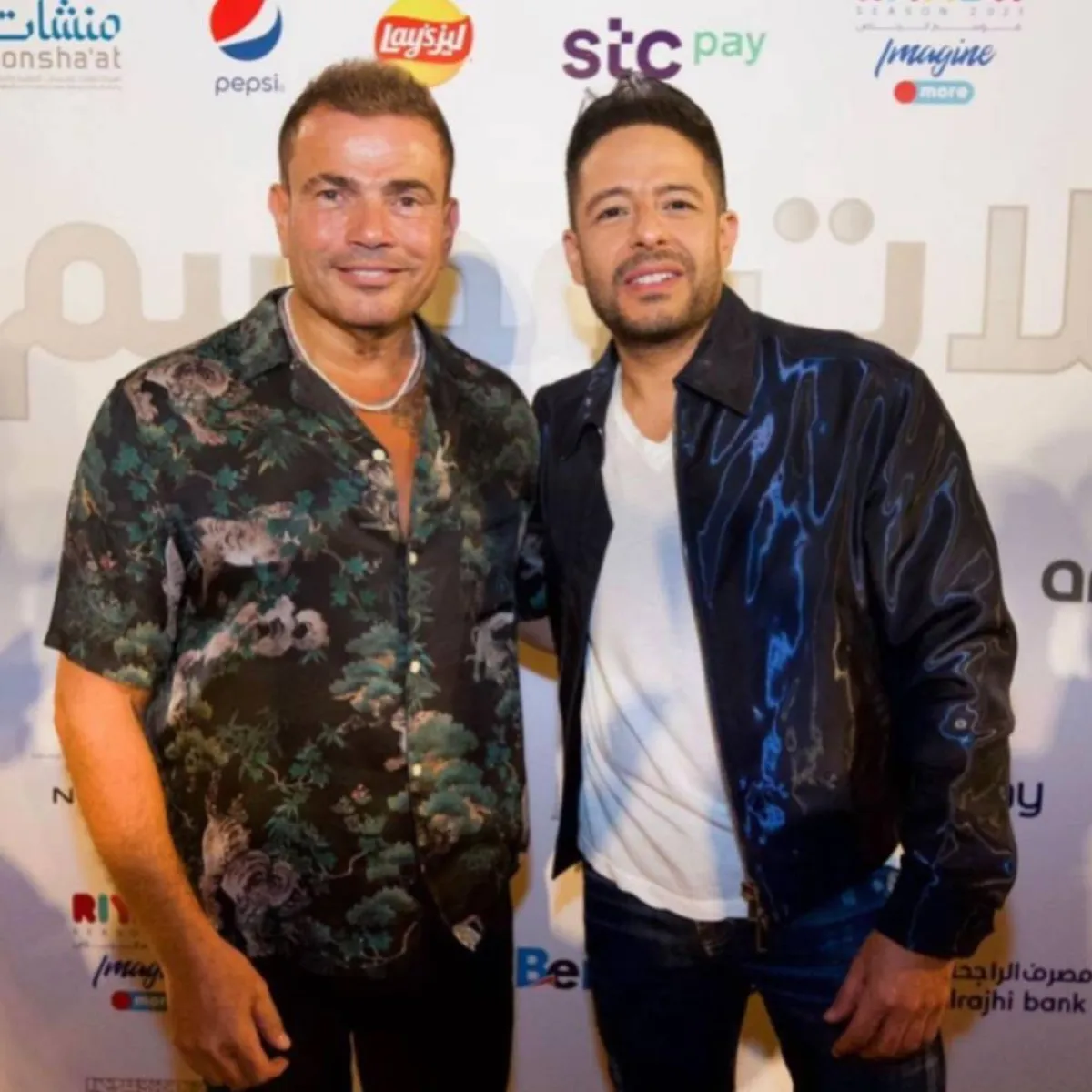 عمرو دياب ومحمد حماقي - الصورة من حساب حماقي على انستغرام