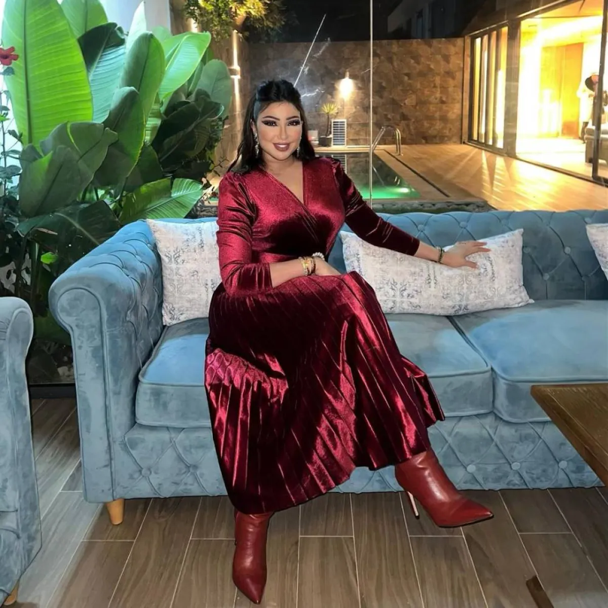 دنيا بطمة في أحدث ظهور لها - الصورة من حسابها على انستغرام