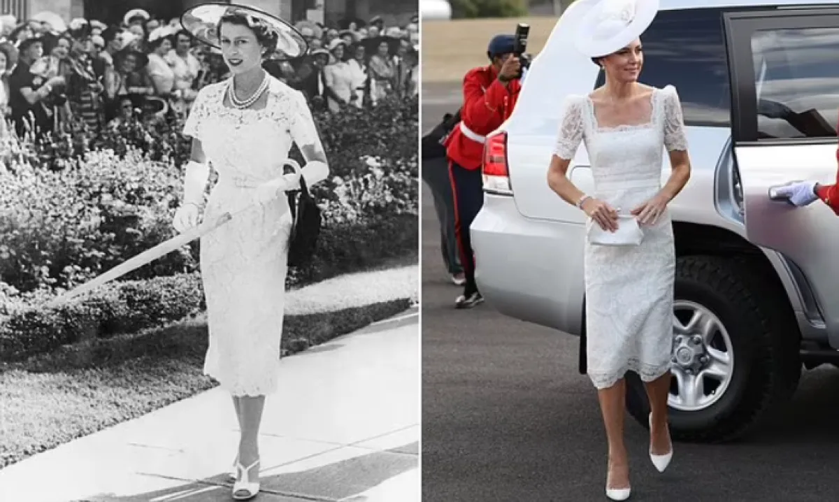 اطلالة كايت ميدلتون والملكة اليزابيث- الصورة من موقغ Celex