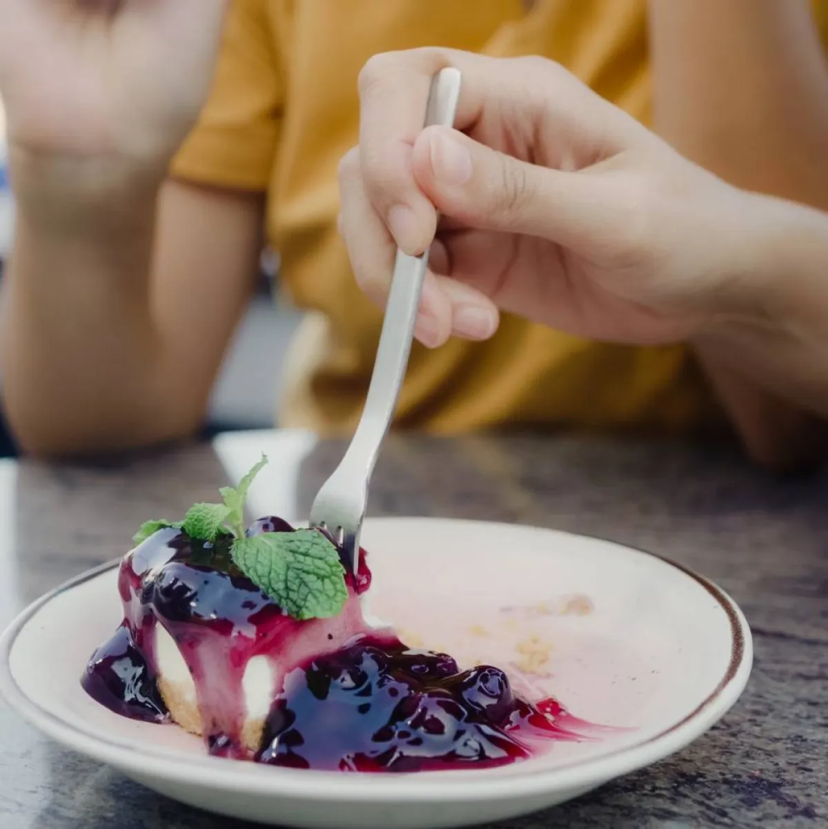 صورة لطبق حلوى