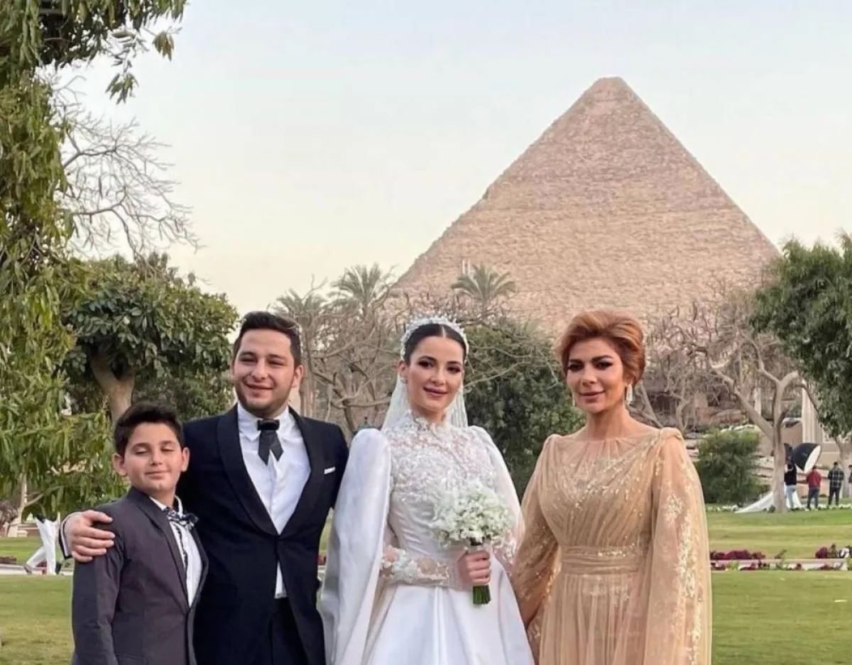 أصالة من حفل زفاف ابنتها شام الذهبي - الصورة من حسابها على انستغرام