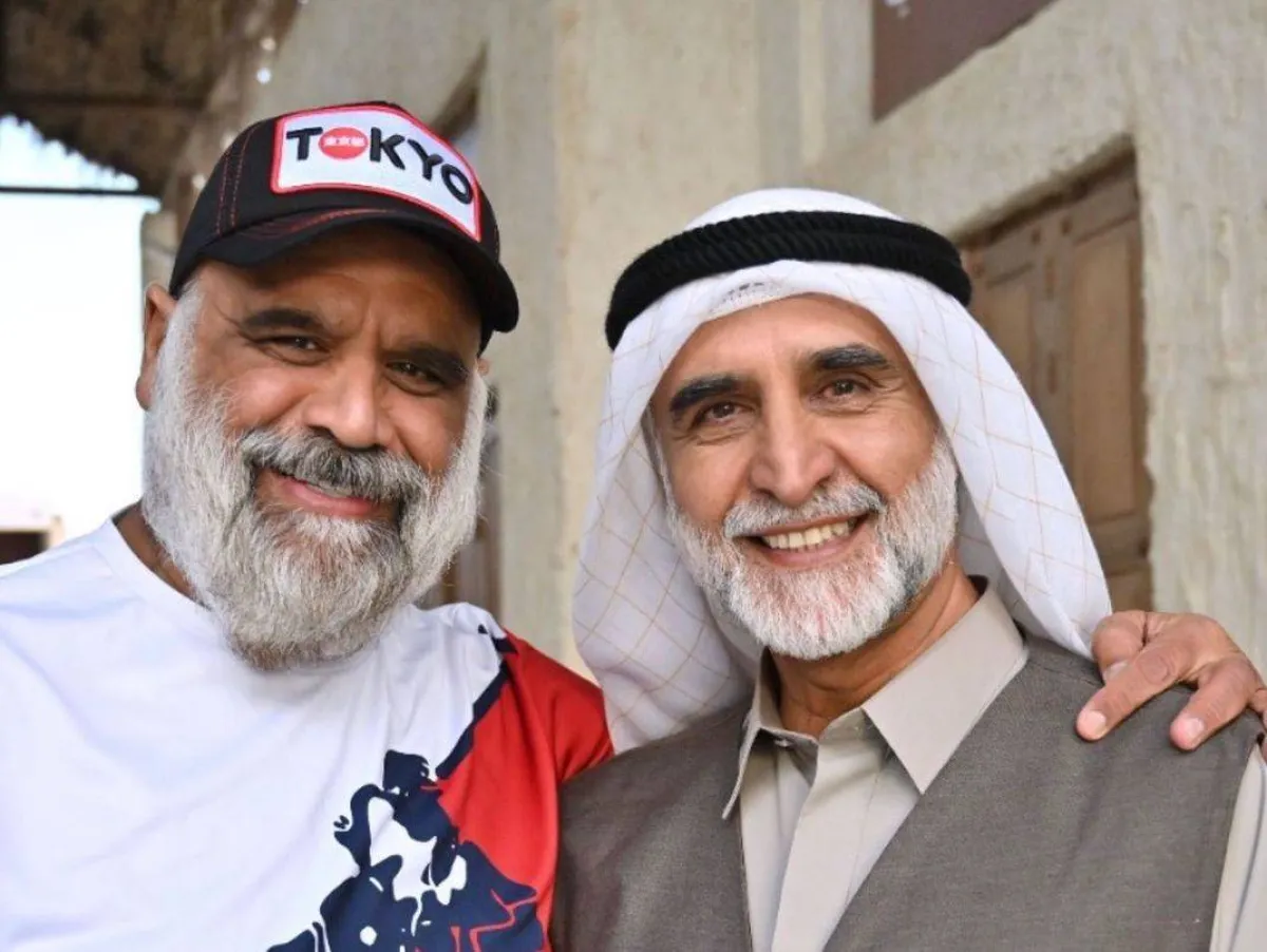 صورة تجمع الفنان حبيب غلوم  بالفنان داود حسين - من صفحة الفنان داود حسين على " انستغرام"