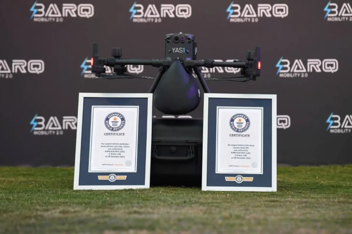 تمكنت الشركة من تحطيم رقمين قياسيين في موسوعة "غينيس" . الصورة من "وام"