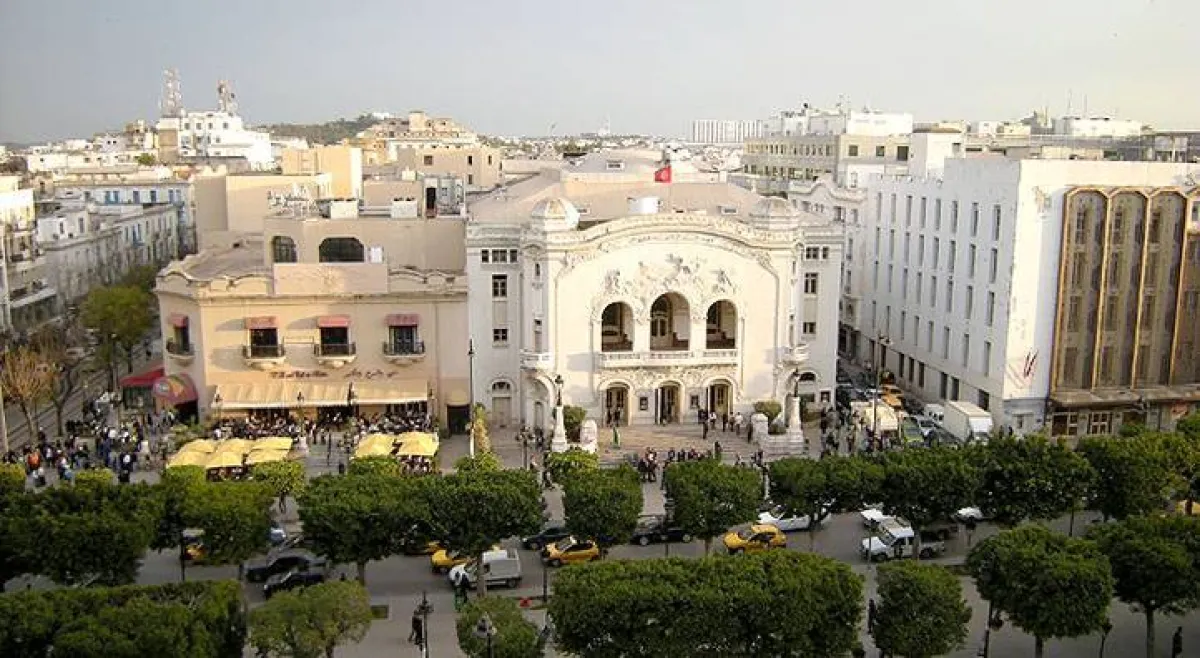 المسرح البلدي في وسط  تونس العاصمة  