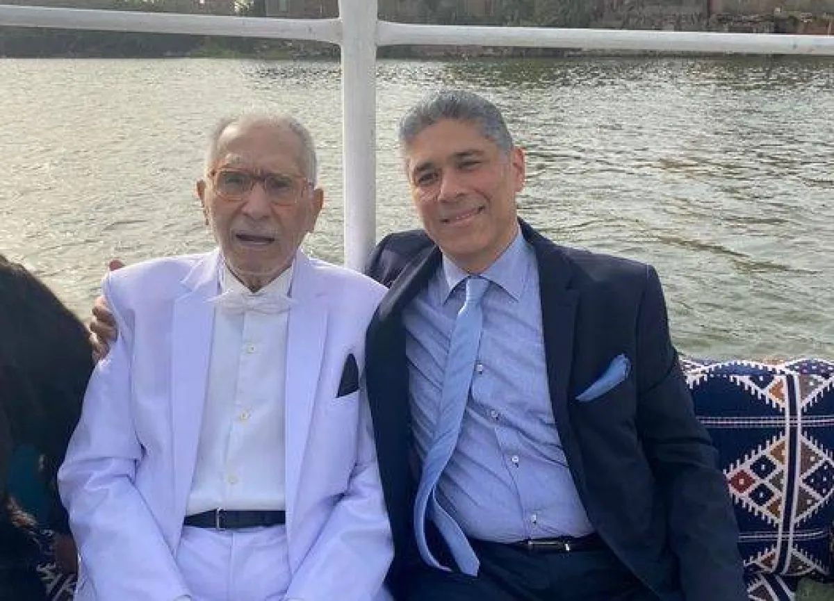 عبدالرحمن أبو زهرة ونجله أحمد - الصورة من حساب أحمد على فيسبوك