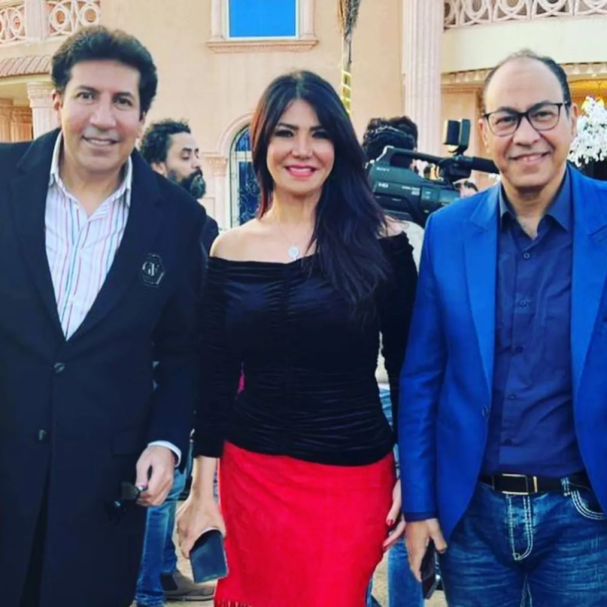 لقاء سويدان وهاني رمزي من زفاف ياسر فرج - صورة من حساب لقاء على إنستغرام