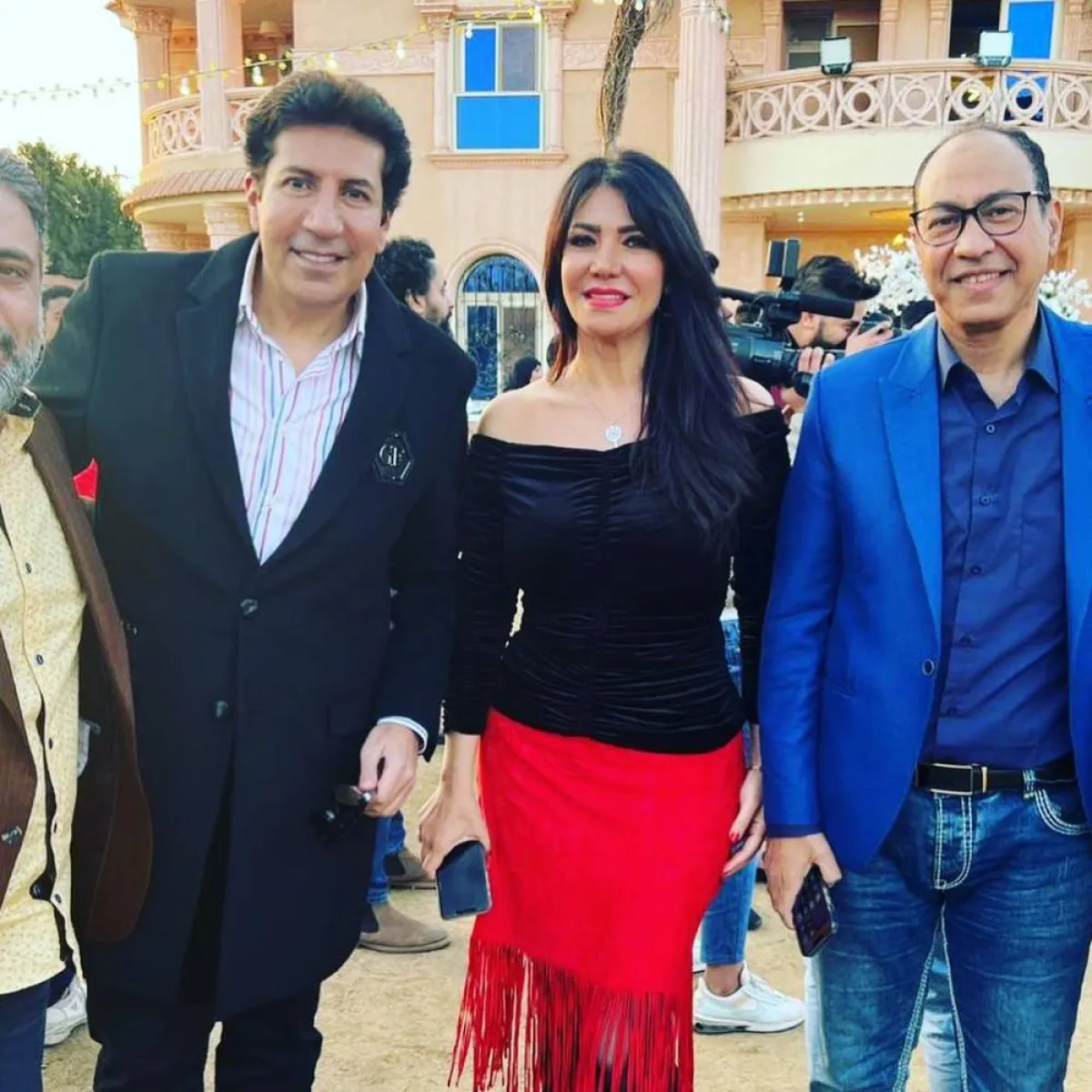 لقاء سويدان وهاني رمزي من زفاف ياسر فرج - الصورة من حساب لقاء على إنستغرام