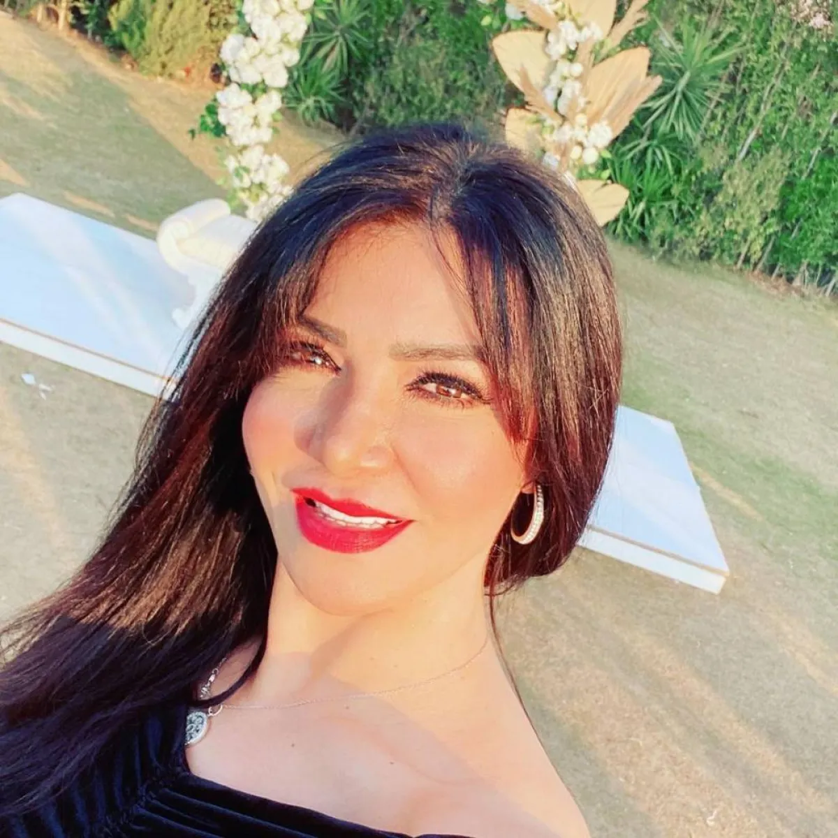 الفنانة لقاء سويدان من حفل زفاف ياسر فرج - الصورة من حسابها على إنستغرام