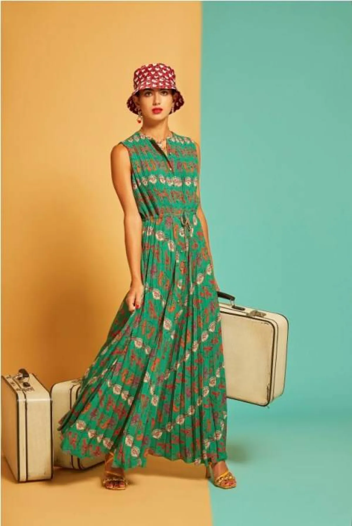 فستان ماكسي مريح من إليساندرو انركيز  Alessandro Enriquez