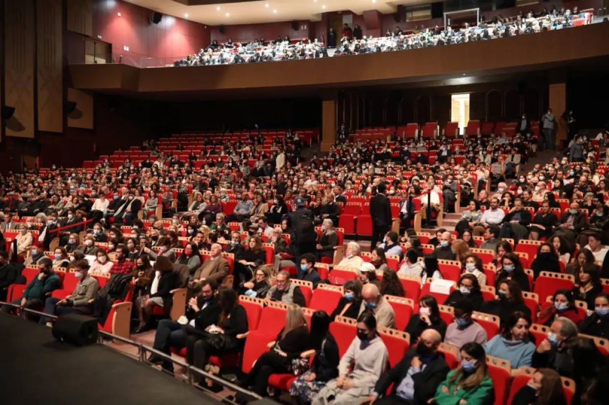 جمهور كبير حضر العرض- الصورة من موقع وزارة الثقافة