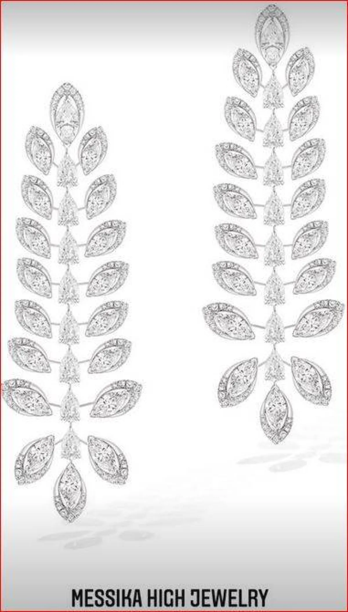 أقراط ميسيكا Messika Paris- صورة ملتقطة من Story من حساب المجوهرات على انستغرام