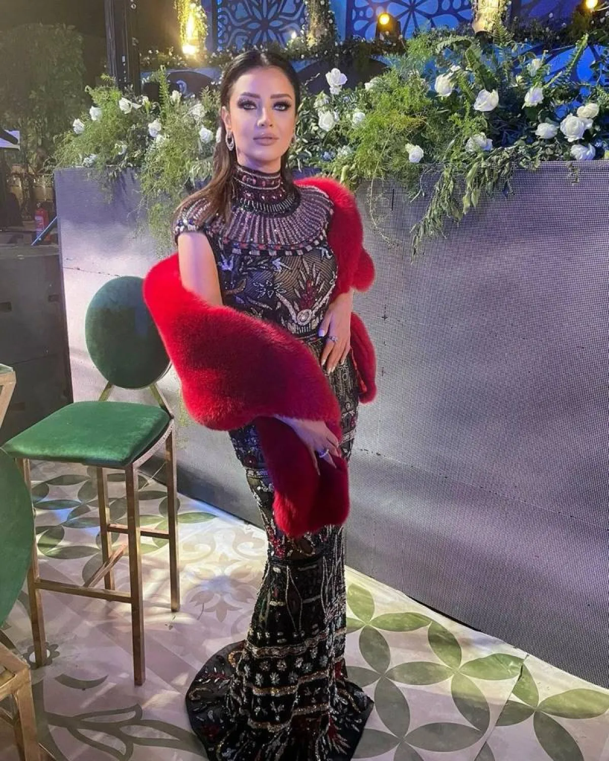 رضوى الشربيني في حفل زفاف شام الذهبي - الصورة من حسابها على انستغرام