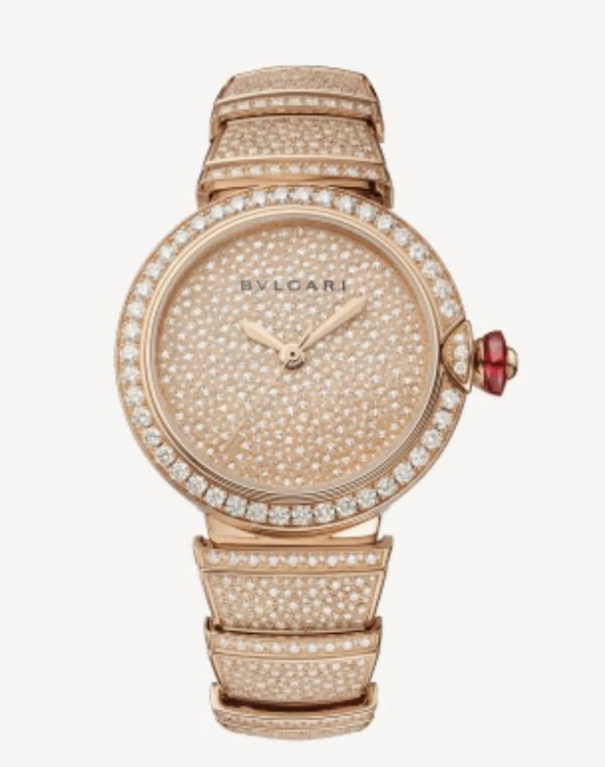 ساعة من الذهب والالماس