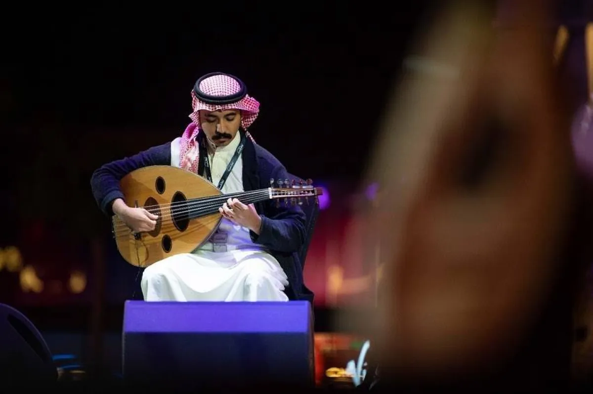 صورة من اليوم الأول لمسابقة  " ملك العود"- الصورة من حساب الهيئة العامة للترفيه على تويتر