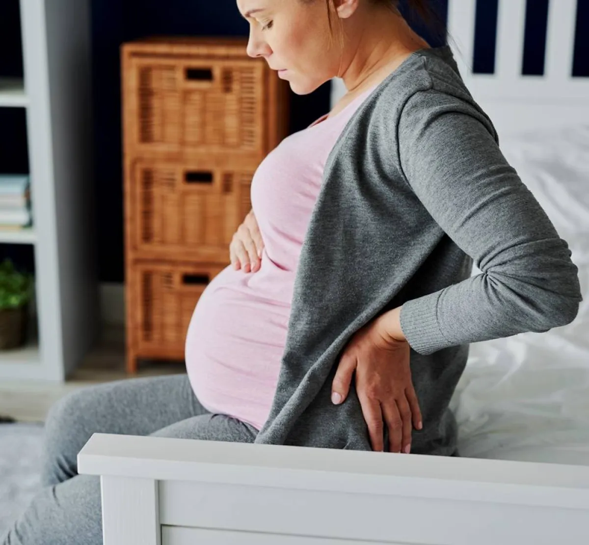 صورة لحامل في شهرها الأخير