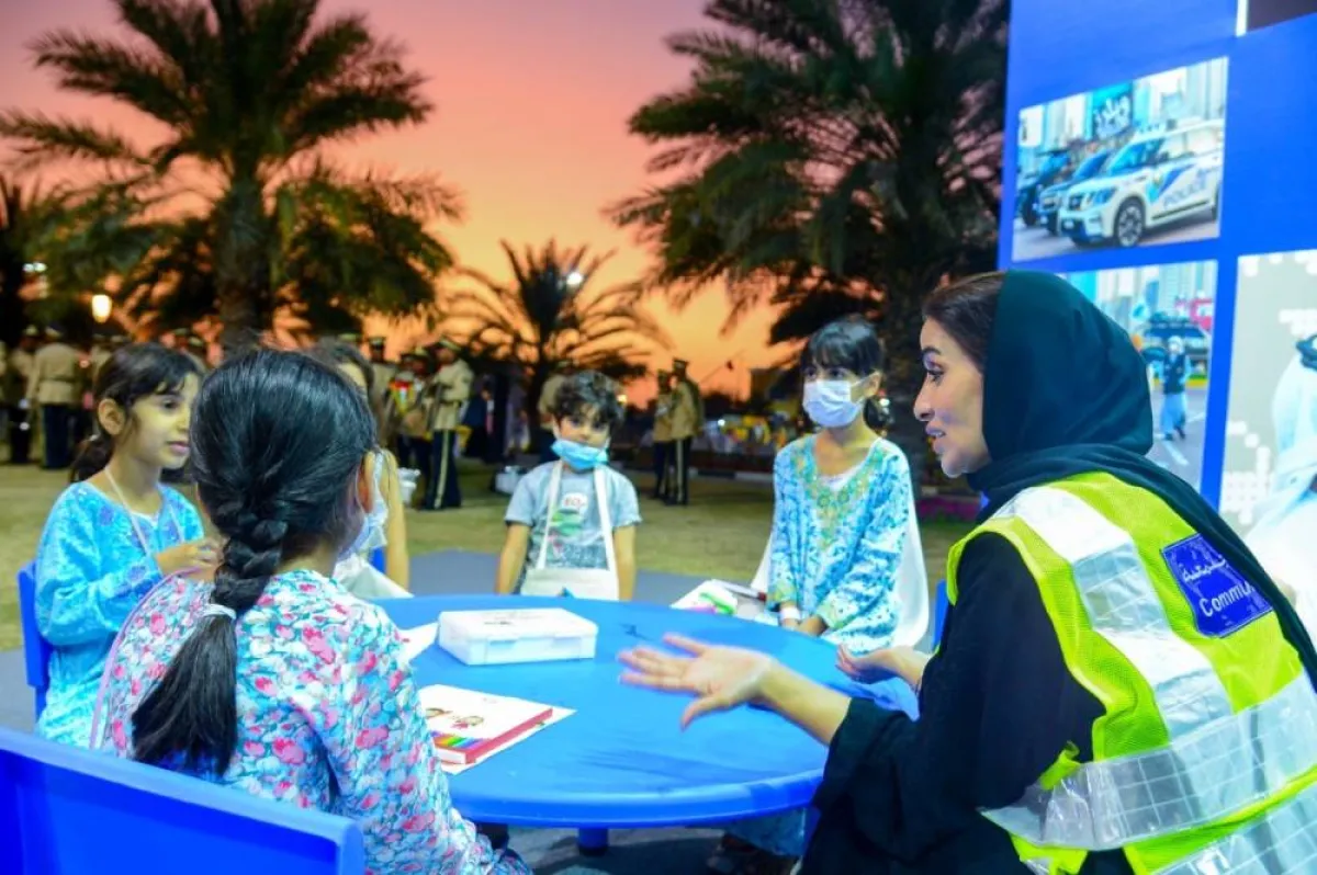 شرطة الشارقة تشارك في المهرجان. الصورة من "وام"