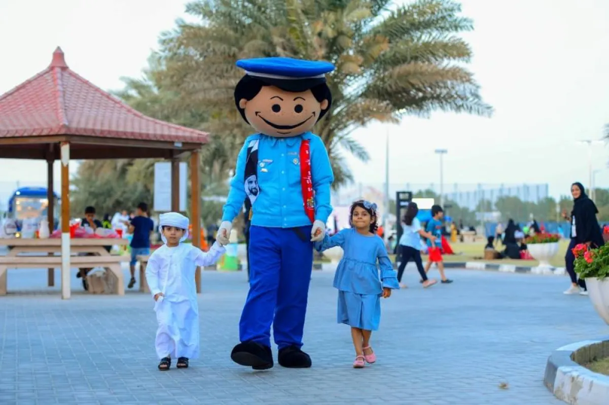 شاركت شرطة الشارقة بفعاليات عدة. الصورة من "وام"