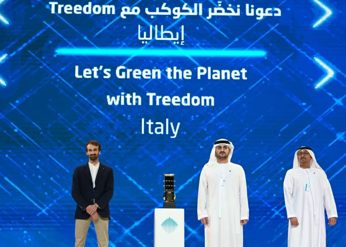 مشروع "دعونا نخضّر الكوكب مع Treedom -إيطاليا". الصورة من "وام"