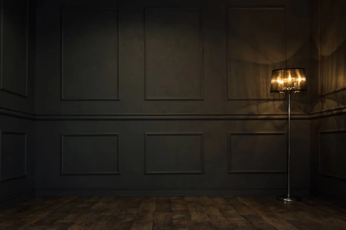   في المنزل الفخم، تكسو الألواح الفرنسيّة جدران الممرّ