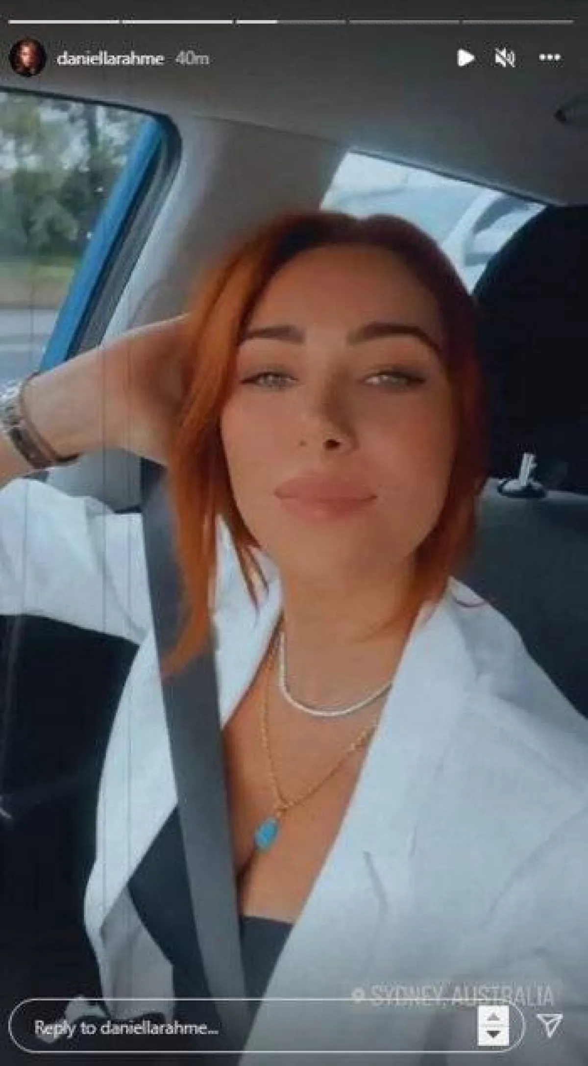 دانييلا رحمة - الصورة من ستوري حسابها على انستغرام