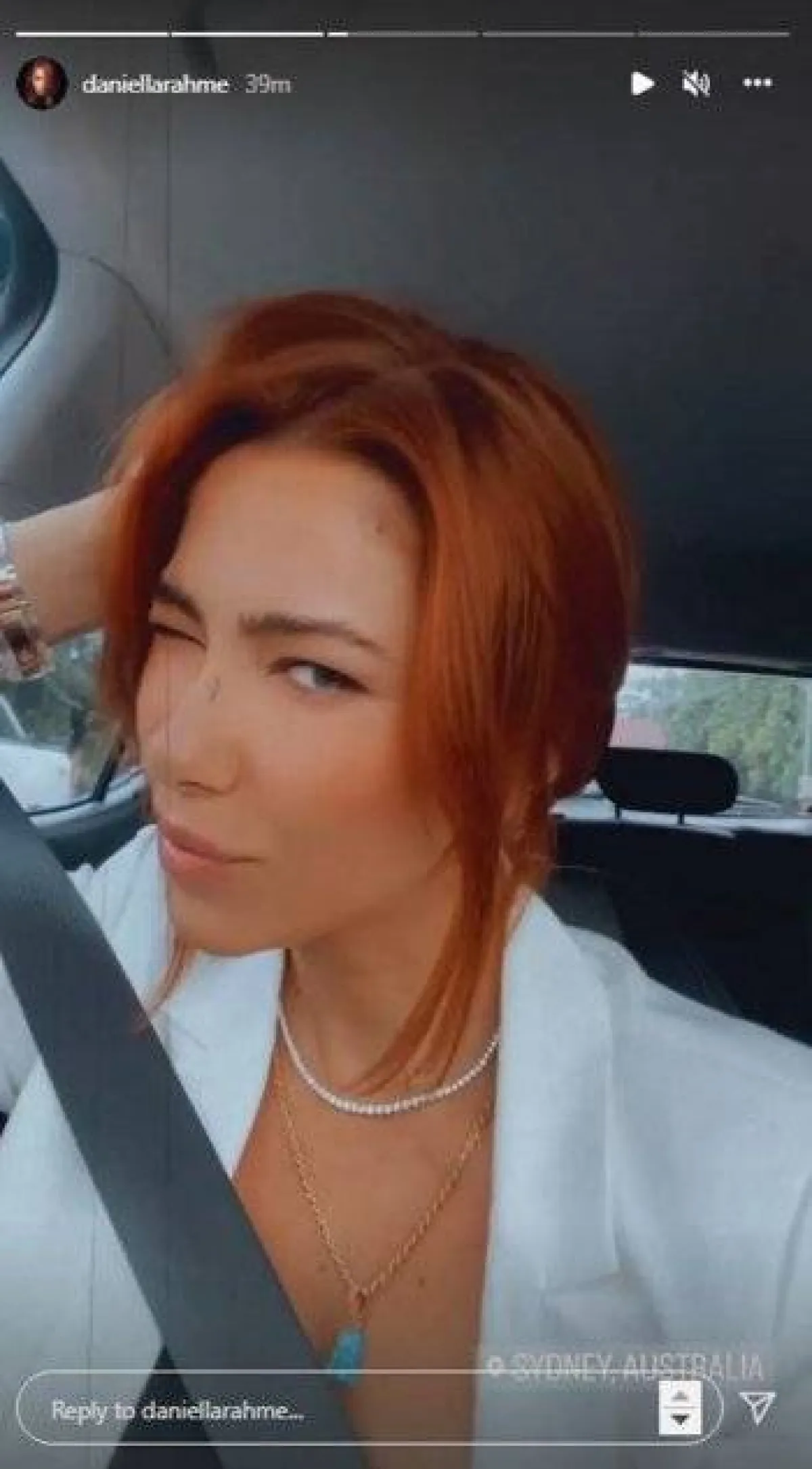 دانييلا رحمة - الصورة من حسابها على ستوري انستغرام